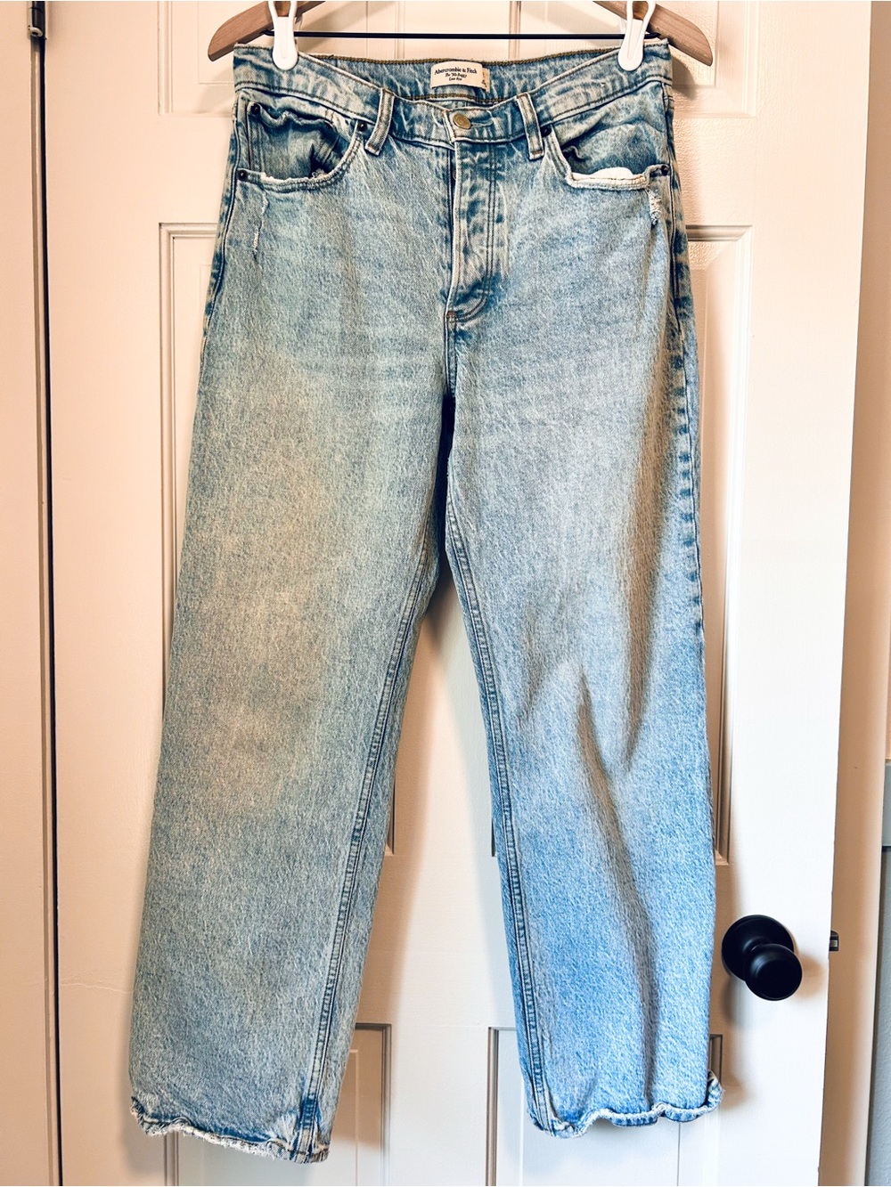 Abercrombie & Fitch 90s Baggy Low Rise Women’s Jeans Size 6 / 28 - Picture 4 of 12